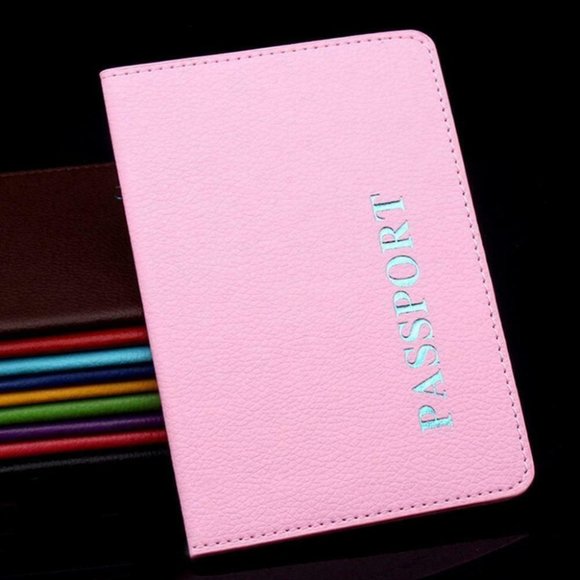 Leather Travel Passport Holder Card Cover Slim Case Thin Wallet Pouch Pi… - Picture 1 of 1